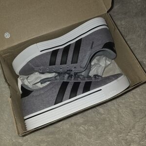 Adidas Daily NEW in Box 4.0 Shoes Grey - Black Size W 7-M 6